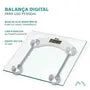 Balança Digital Vidro Temperado Até 180 Kg Quadrada Banheiro bmax