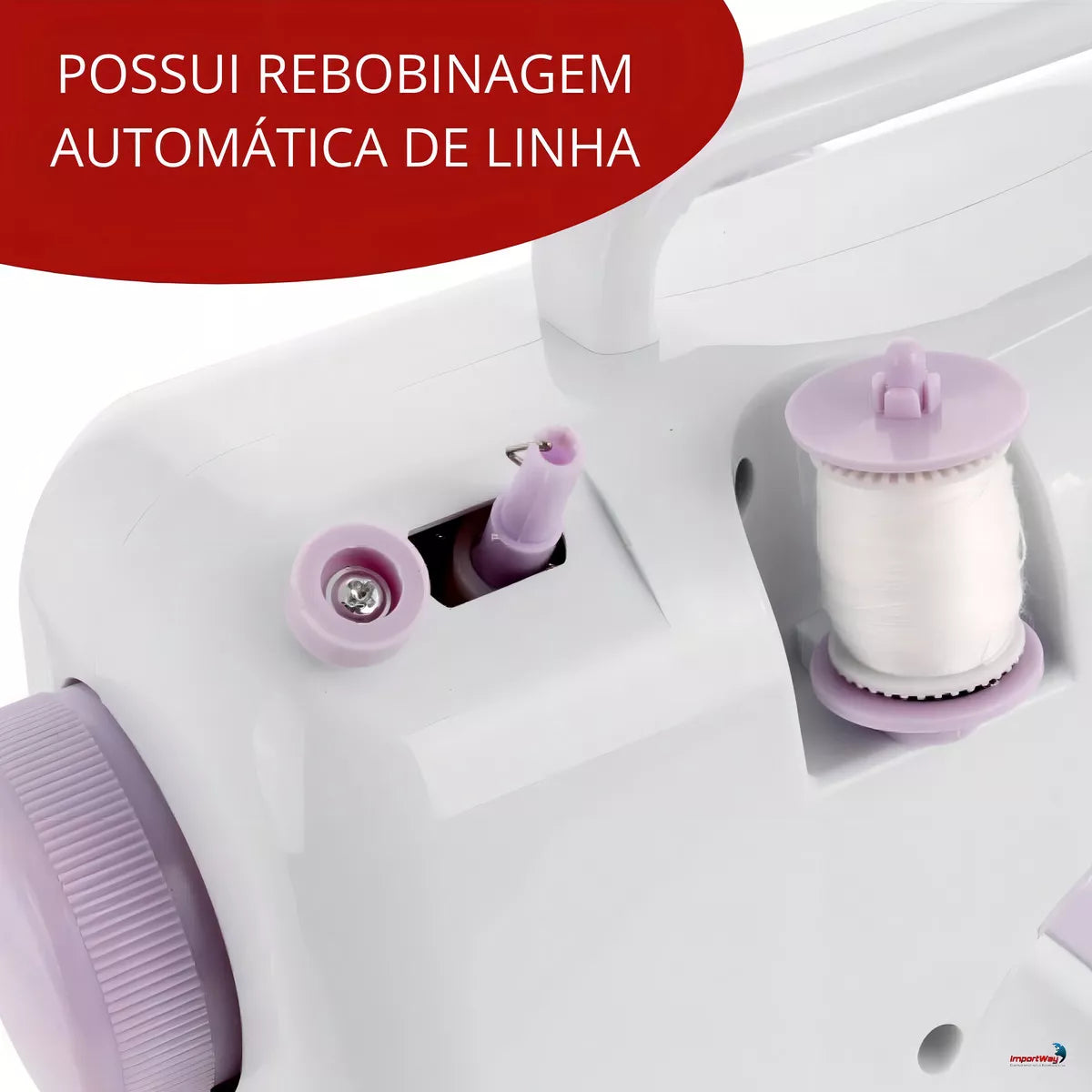 Máquina de Costura com 12 Modos ajustavel a Tomada