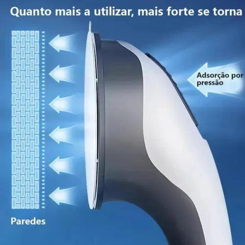 Dupla Barras De Apoio Ventosa Portátil Segurança Banheiro