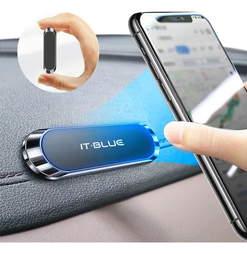 Suporte Magnético Para Celular Metal Carro Imã Universal Cor Preto