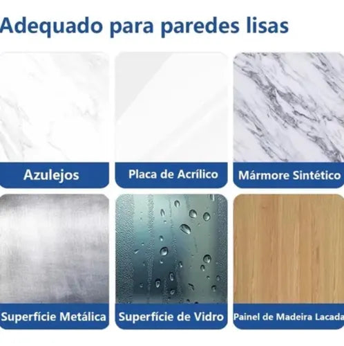 Dupla Barras De Apoio Ventosa Portátil Segurança Banheiro