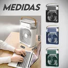 Ventilador Portátil com 3 Velocidades 5 Sprays Umidificadores 7 Cores LED 600ML Bmax