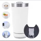 Copo Termico Bluetooth Caixa Som Led Recarregável Abridor