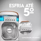 Ventilador Portátil com 3 Velocidades 5 Sprays Umidificadores 7 Cores LED 600ML Bmax