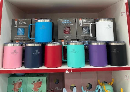 CANECA TÉRMICO COM ALÇA E TAMPA CAMP MUG QUENTE FRIO 350ML Modelo stanley