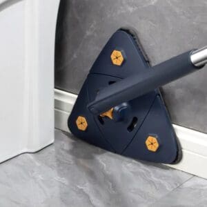 Esfregão Mop De Limpeza Triangular Ajustável Giratório 360°