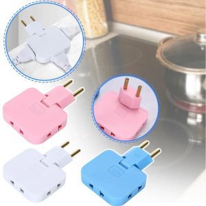 Adaptador De Tomada Articulado Flexível Com 3 Saídas 10A