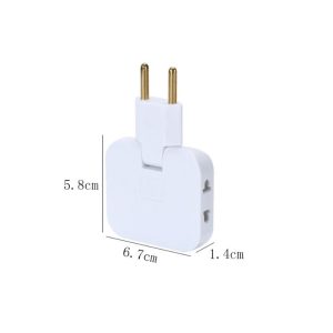 Adaptador De Tomada Articulado Flexível Com 3 Saídas 10A