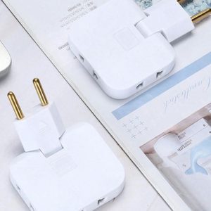 Adaptador De Tomada Articulado Flexível Com 3 Saídas 10A