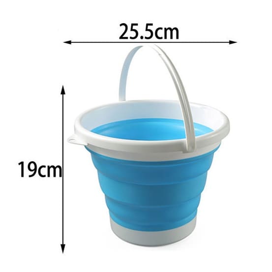 Balde de Silicone Dobrável Retrátil Flexível 5 Litros