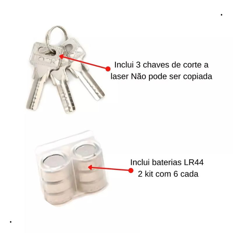 Cadeado Anti-Furto Com Alarme