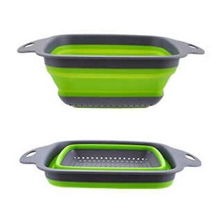 Escorredor de Silicone Multiuso Quadrado Retrátil – G