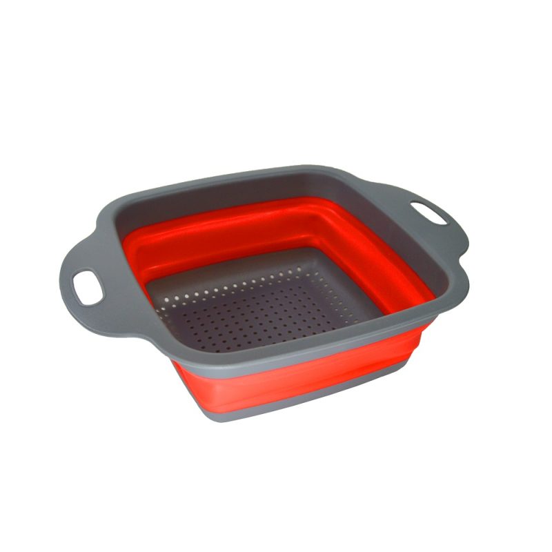 Escorredor de Silicone Multiuso Quadrado Retrátil – G