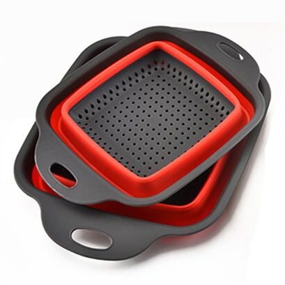 Escorredor de Silicone Multiuso Quadrado Retrátil – G