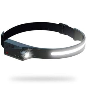 Lanterna De Cabeça Led Recarregável Fita Ajustável USB