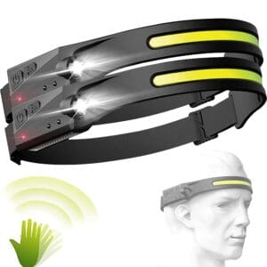 Lanterna De Cabeça Led Recarregável Fita Ajustável USB