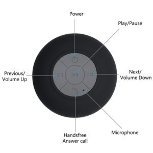 Caixa de Som Prova D Água para banho Caixinha Banheiro Bluetooth