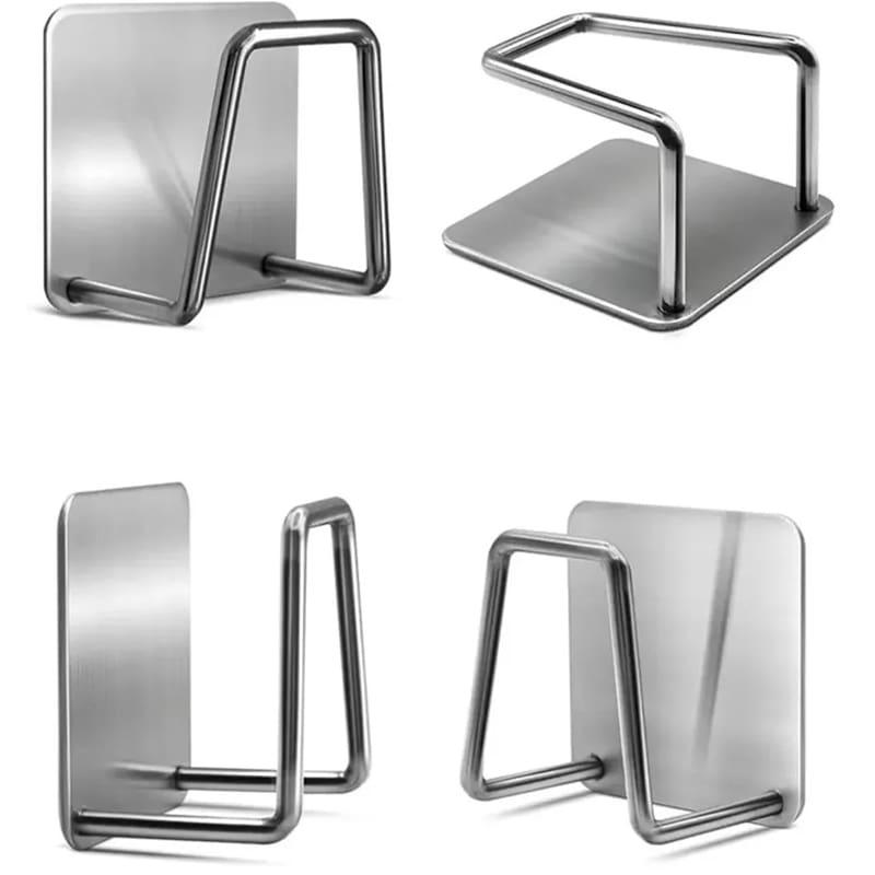 Suporte De Esponja Aço Inox Gancho Adesivo Cozinha Banheiro E Lavanderia